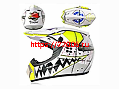 Мотошлем VIRTUE MD-905 Кросс белый с черно-салатовым рисунком (L) Мотошлем VIRTUE MD-905 Кросс белый с черно-салатовым рисунком (L)