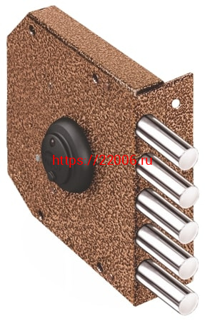 Замок Elbor (Эльбор) накладной Базальт 1.05.53.МА никель, сув., 5 риг., медный антик Замок Elbor (Эльбор) накладной Базальт 1.05.53.МА никель, сув., 5 риг., медный антик