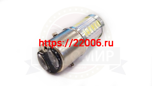 Лампа светодиодная (LED) 12V (H6) 35/35W (BA20D) 33SMD (Фарная) фото 2 Лампа светодиодная (LED) 12V (H6) 35/35W (BA20D) 33SMD (Фарная) фото 2