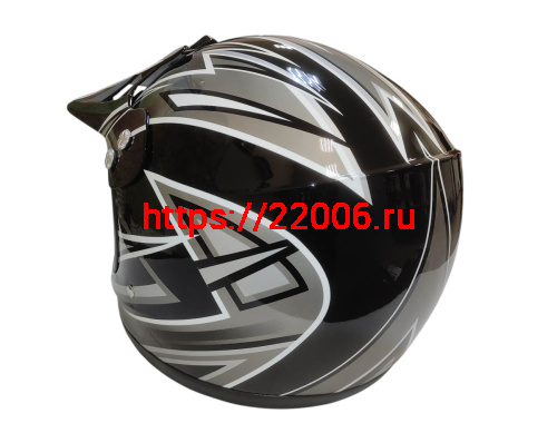 Шлем кроссовый KIRIN QL-112D, черный, синий, красный, размер M фото 3 Шлем кроссовый KIRIN QL-112D, черный, синий, красный, размер M фото 3