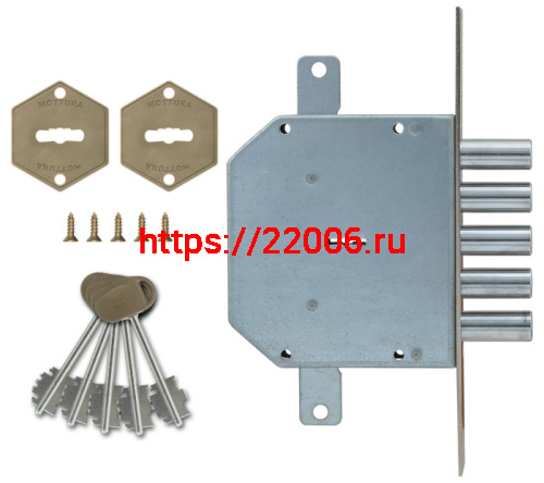 Замок Mottura (Моттура) врезной сувальдный 50.798-D (правый), ключ 40 мм, без накл. фото 2 Замок Mottura (Моттура) врезной сувальдный 50.798-D (правый), ключ 40 мм, без накл. фото 2