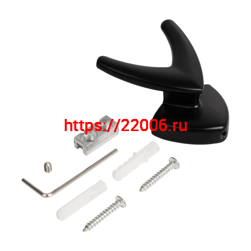 Крючок Ajax (Аякс) настенный MB-LM/K-003 BL черный фото 4 Крючок Ajax (Аякс) настенный MB-LM/K-003 BL черный фото 4