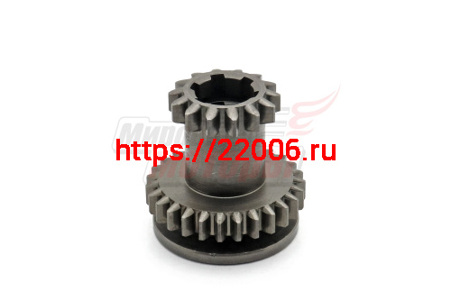Шестерня ведущего вала КПП (двойная) 27/14 зубов SR1Z-135Е Шестерня ведущего вала КПП (двойная) 27/14 зубов SR1Z-135Е