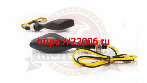 Боковой фонарь (LED) (компл. - 1 пар) 002-1 черный, ромбовидный фото 2 Боковой фонарь (LED) (компл. - 1 пар) 002-1 черный, ромбовидный фото 2