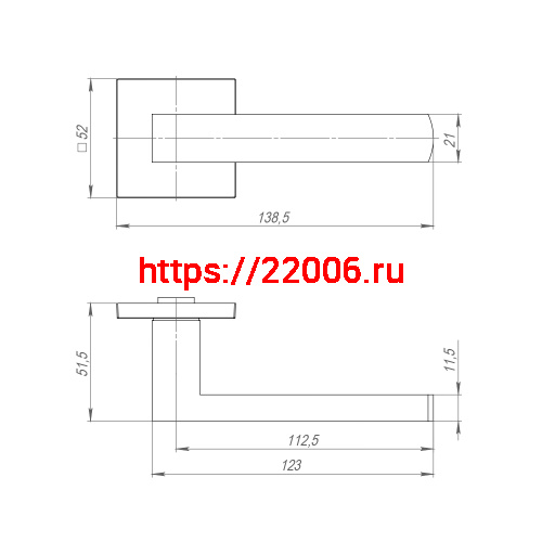 Ручка Ajax (Аякс) раздельная K.JS51.OPTIMAL SSC-16 сатинированный хром фото 3 Ручка Ajax (Аякс) раздельная K.JS51.OPTIMAL SSC-16 сатинированный хром фото 3