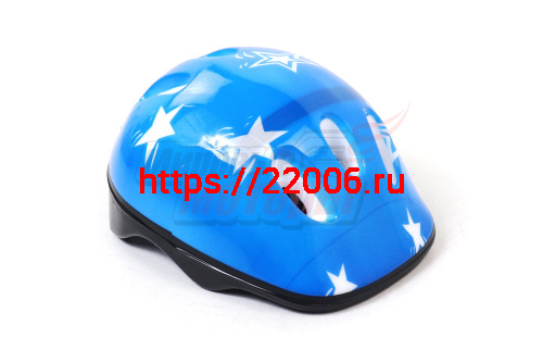 Шлем Вело детский синий со звездочкой Шлем Вело детский синий со звездочкой
