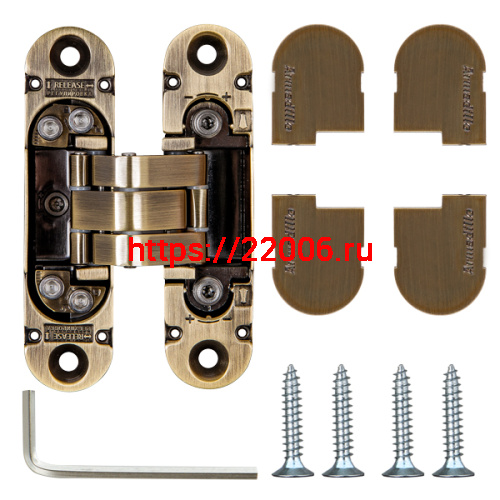 Петля Armadillo (Армадилло) скрытой установки U3D4000 AB (9540UN3D) бронза фото 3 Петля Armadillo (Армадилло) скрытой установки U3D4000 AB (9540UN3D) бронза фото 3