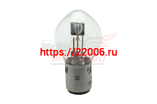 Лампа 12В 35/35Вт Ява фарная 2х конт.(тип BА20d) с больш.цок.больш.колбой (скутера,Hanter, Симплер) Лампа 12В 35/35Вт Ява фарная 2х конт.(тип BА20d) с больш.цок.больш.колбой (скутера,Hanter, Симплер)