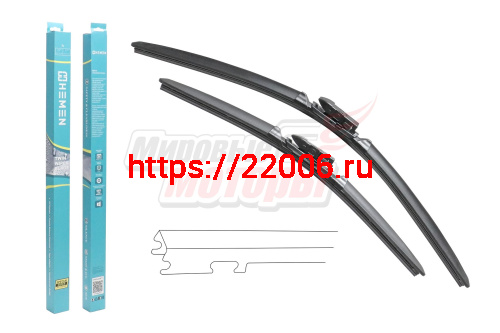 Щётки стеклоочистителя комплект 2шт. HEMEN 425/600 мм (HP60425B71) Щётки стеклоочистителя комплект 2шт. HEMEN 425/600 мм (HP60425B71)