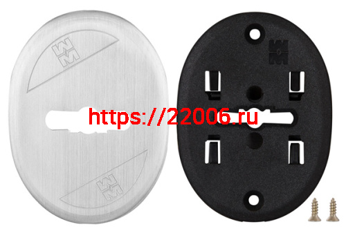 Накладка Mottura (Моттура) на сувальдный замок овальная 95.323 (МАТОВЫЙ ХРОМ), 1 шт Накладка Mottura (Моттура) на сувальдный замок овальная 95.323 (МАТОВЫЙ ХРОМ), 1 шт