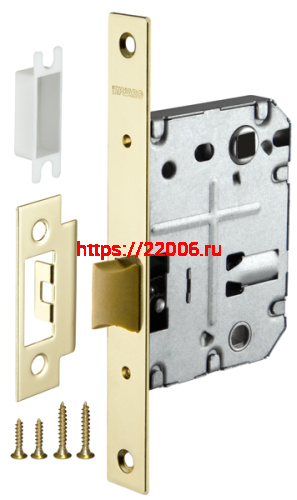 Защелка Fuaro (Фуаро) врезная PLASTP72-50 (P72-50) GP латунь Защелка Fuaro (Фуаро) врезная PLASTP72-50 (P72-50) GP латунь