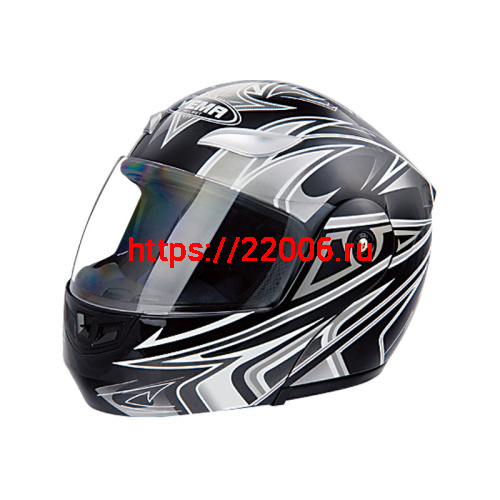 Мотошлем YM-920 черный (S) аэрография Мотошлем YM-920 черный (S) аэрография