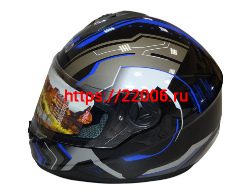 Шлем интеграл "Safelead" HF-122 черный Q162, размер S фото 4 Шлем интеграл "Safelead" HF-122 черный Q162, размер S фото 4