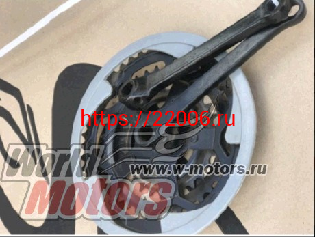 Шатуны 3зв. 48-38-28зуб/шатуны 170мм под круглый вал аналог "СТЕЛС" (комплект)серые Шатуны 3зв. 48-38-28зуб/шатуны 170мм под круглый вал аналог "СТЕЛС" (комплект)серые