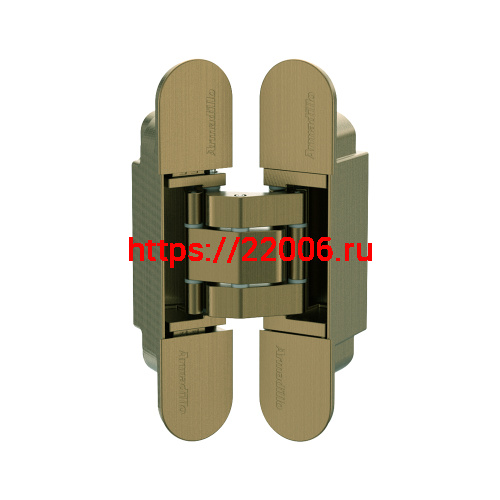 Петля Armadillo (Армадилло) скрытой установки U3D3000.VPG AB бронза TECH Петля Armadillo (Армадилло) скрытой установки U3D3000.VPG AB бронза TECH