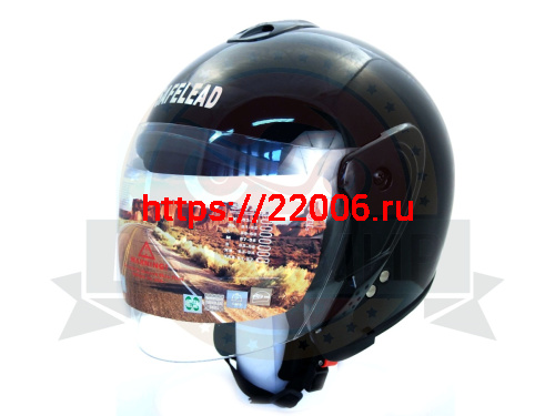 Шлем открытый "Safelead" HF-217"колобки deep синий, красный черный, размер L Шлем открытый "Safelead" HF-217"колобки deep синий, красный черный, размер L