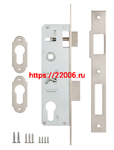 Корпус Kale kilit (Кале килит) узкопрофильного замка с защёлкой 153 (35 mm) w/b (никель) фото 2 Корпус Kale kilit (Кале килит) узкопрофильного замка с защёлкой 153 (35 mm) w/b (никель) фото 2