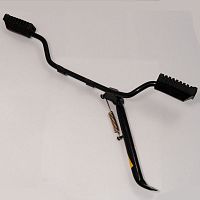 Подножка водителя центральная Альфа, Дельта, Zodiak без изгиба (с подставкой боковой)