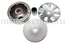 Вариатор Suzuki AD-50 в сборе (ролики, наружный шкив, палец) TMMP