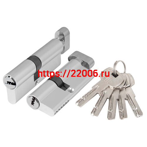 Цилиндровый Ajax (Аякс) механизм (AZ202/70) AZ2002Knob70 (30+10+30) CP хром