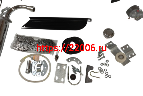 Двигатель веломотор 110-52 (КОМПЛЕКТ для установки) фото 2