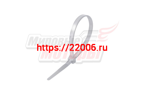 Хомут нейлоновый 2,5*200 мм белый (уп=100 шт.) Хомут нейлоновый 2,5*200 мм белый (уп=100 шт.)