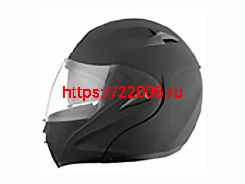 Мотошлем VIRTUE MD-808 трансформер с визором черный матовый (XL)