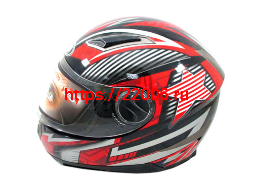 Мотошлем YM-826 черный (L) с визором