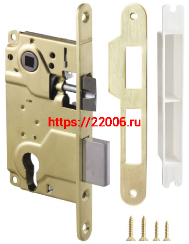 Корпус Armadillo (Армадилло) врезного замка c защёлкой METLH25-50 Box (LH 25-50) SG мат.золото Корпус Armadillo (Армадилло) врезного замка c защёлкой METLH25-50 Box (LH 25-50) SG мат.золото