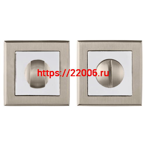 Ручка Punto (Пунто) поворотная BK6.K.QL52 (BK6 QL) SN/CP-3 матовый никель/хром Ручка Punto (Пунто) поворотная BK6.K.QL52 (BK6 QL) SN/CP-3 матовый никель/хром