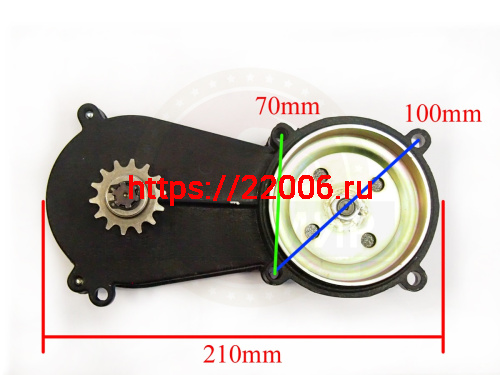Редуктор 139F-2 с автом. сцеплением, без звездочки и цепочки (НАБОР)