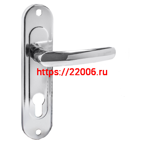 Ручка дверная Zenit (Зенит) на планке РФ1-70.02 хром