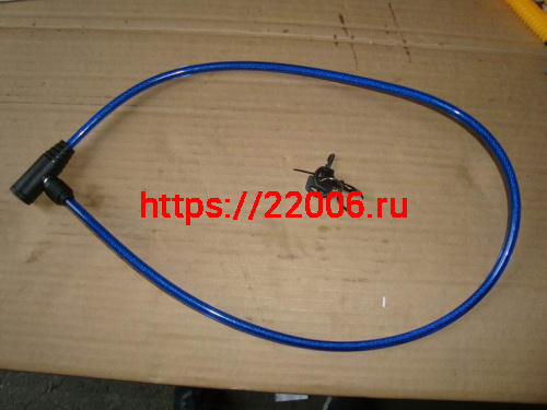 Замок для велосипеда с ключом тросовый 8х1000мм, два ключа, противоугонный (EWL-12) фото 3