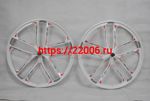 Обода 26" ЛИТЫЕ (10 ЛУЧЕЙ) передний+задний (КОМПЛ.) под кассету,БЕЛЫЙ Обода 26" ЛИТЫЕ (10 ЛУЧЕЙ) передний+задний (КОМПЛ.) под кассету,БЕЛЫЙ
