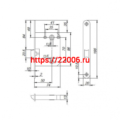 Защелка Punto (Пунто) PLASTPL72-R20 (PL72-R20) (врезная) SN мат. никель тех.упаковка без ответной планки фото 2 Защелка Punto (Пунто) PLASTPL72-R20 (PL72-R20) (врезная) SN мат. никель тех.упаковка без ответной планки фото 2