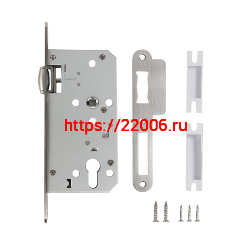 Замок Fuaro (Фуаро) врезной DD.INOX/C-55.72/R с роликовой защелкой (лиц.планка 20 мм) фото 4