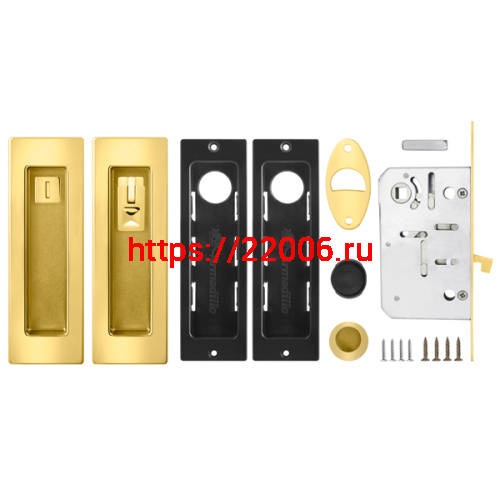 Набор Armadillo (Армадилло) для раздвижных дверей SH011 URB GOLD-24 Золото 24К фото 2