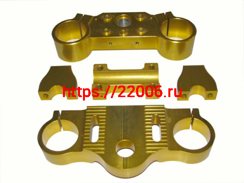 Траверса (верхняя и нижняя рулевые кронштейны) (золото)  TTR
