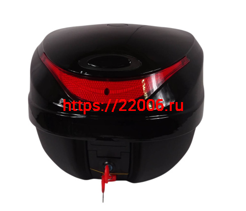 Кофр задний пластик JX C-10, 30 л., черный фото 2 Кофр задний пластик JX C-10, 30 л., черный фото 2