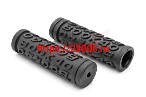 Ручки руля вело 105мм (пара) "Rambo" резиновые, черные Ручки руля вело 105мм (пара) "Rambo" резиновые, черные