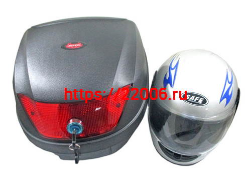 Кофр D-22 черный со шлемом