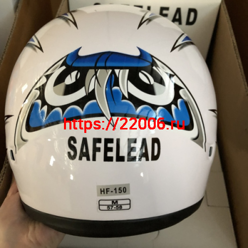 Шлем интеграл "Safelead" HF-150 NEW белый (BG), бургунди (DT), черный (Q30), размер XL фото 3 Шлем интеграл "Safelead" HF-150 NEW белый (BG), бургунди (DT), черный (Q30), размер XL фото 3