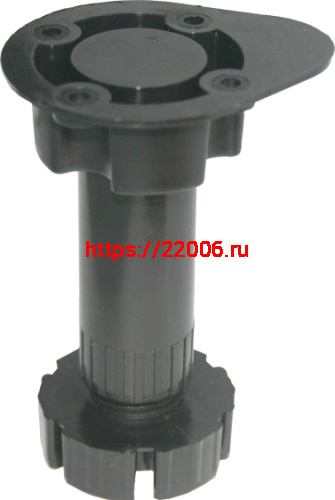 Опора кухонная регулируемая Н95-130, пластмасса черная Опора кухонная регулируемая Н95-130, пластмасса черная