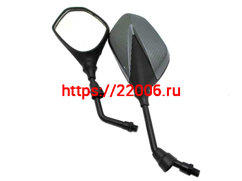 Зеркала заднего вида №69 многогранное, карбон, М10 Зеркала заднего вида №69 многогранное, карбон, М10