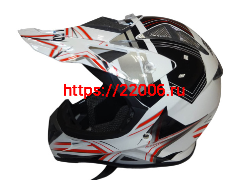 Шлем кроссовый "Safelead" HF-116 MATT BLACK белый Q158R размер L NEW фото 4 Шлем кроссовый "Safelead" HF-116 MATT BLACK белый Q158R размер L NEW фото 4