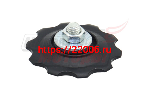 Ролик заднего переключателя 10Т пластик (совместим с переключателями линейки Shimano Tourney - RD-TY18 и RD-TY22.) Ролик заднего переключателя 10Т пластик (совместим с переключателями линейки Shimano Tourney - RD-TY18 и RD-TY22.)
