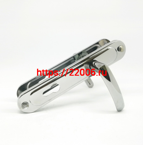 Ручка дверная Zenit (Зенит) на планке РФ1-85.02 (85 мм) хром Ручка дверная Zenit (Зенит) на планке РФ1-85.02 (85 мм) хром