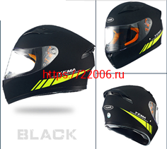 Мотошлем YM-832 Graphics матовый черно-желтый (L) Мотошлем YM-832 Graphics матовый черно-желтый (L)