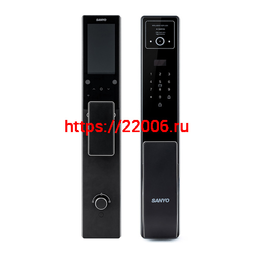 Электронный замок Sanyo D200 Tuya DM70 с WiFi, с видеодомофоном, черный Электронный замок Sanyo D200 Tuya DM70 с WiFi, с видеодомофоном, черный