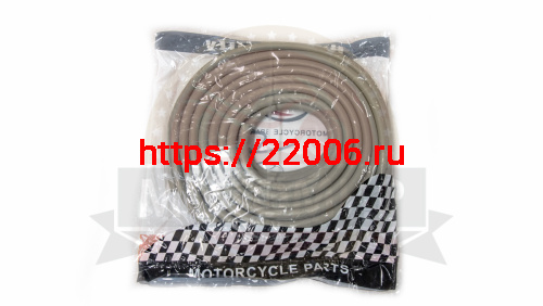 Бензошланг D6,0мм двойной СЕРЫЙ  (1м), бухта 20 м.(как на Хондах) фото 2